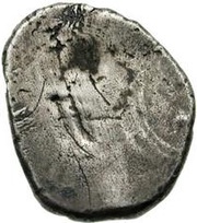 Silver 10 Asses Gorgoneion series I: without dolphins, Etruria, 401 BC - 301 BC reverse image