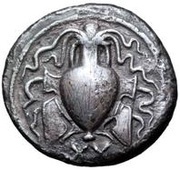 Silver 20 Asses Amphora / Octopus series obverse image