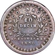 10 Decimos Real obverse image