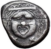 Silver 20 Asses Gorgoneion series II: octopus obverse image