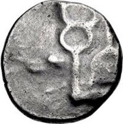 Silver 20 Asses Gorgoneion series II: kerykeia reverse image