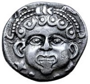 Silver 20 Asses Metus series: with diademed obverse image