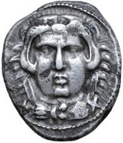 Silver 20 Asses Hercle series I: club obverse image