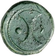 1 Uncia Wheel / Axe; struck reverse image