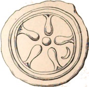 1 Sextans Wheel / Anchor; struck obverse image