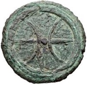 1 Semis Archaic wheel / Crescents obverse image