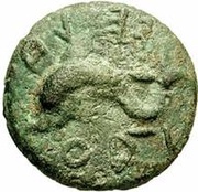 2 Asses Dolphin series, Etruria, 230 BC - 220 BC reverse image
