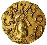 Tremissis - Moneyer Maurelius Lyon mint obverse image