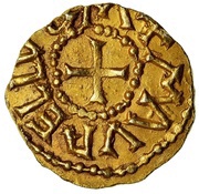 Tremissis - Moneyer Maurelius Lyon mint reverse image