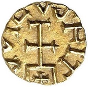 Tremissis - Moneyer Ela Quentovic mint reverse image