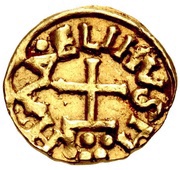 Tremissis - Moneyer Madelinus Dorestad mint reverse image