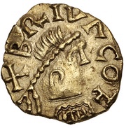 Tremissis - Moneyer Mariulfus Brive mint obverse image