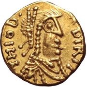 Tremissis - Theudebert II obverse image