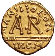 Tremissis - Theudebert II, Frankish Kingdoms, 595-612 reverse image