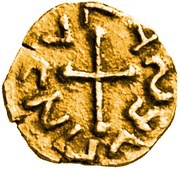 Tremissis - Theuderic II Avenches mint, Frankish Kingdoms, 596-613 reverse image