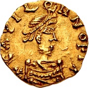 Tremissis - Moneyer Wintrius Chalon mint obverse image