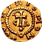 Tremissis - Moneyer Wintrius Chalon mint reverse image