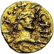 Tremissis - Moneyer Ghiso Saint-Maurice d'Agaune abbey obverse image
