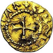 Tremissis - Moneyer Ghiso Saint-Maurice d'Agaune abbey reverse image