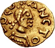 Tremissis - Moneyer Dacoaldus Lieusaint mint obverse image