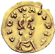 Tremissis - Chlothar II Marseille mint obverse image