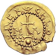 Tremissis - Chlothar II Marseille mint, Frankish Kingdoms, 613-625 reverse image