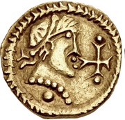 Tremissis anonymous Banassac mint obverse image