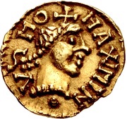 Tremissis - Moneyer Maximinus Banassac mint obverse image