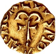Tremissis - Moneyer Arnoaldus Paris mint reverse image