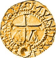 Tremissis - Moneyer Floricius under Dagobert I Lausanne mint, Frankish Kingdoms, 623-639 reverse image