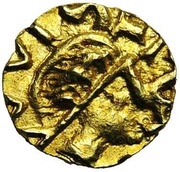Tremissis - Moneyer Anglus I Quentovic mint obverse image