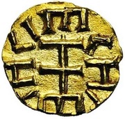 Tremissis - Moneyer Anglus I Quentovic mint, Frankish Kingdoms, 625-635 reverse image