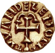Tremissis - Chlothar III Paris mint, Frankish Kingdoms, 657-673 reverse image