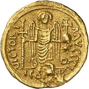 Solidus - Theudebert I Bonn mint, Frankish Kingdoms, 540-548 reverse image