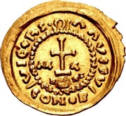 Pseudo-imperial Solidus in the name of Maurice Tiberius Marseille mint reverse image