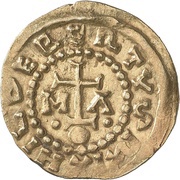 Solidus - Childebert IV Marseille mint, Frankish Kingdoms, 695-711 reverse image