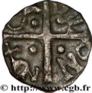 Denier at the cross - Various moneyers Chalon mint reverse image