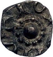 Denier anonyme au pentalpha Touraine, Frankish Kingdoms, 740-750 reverse image