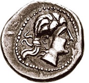 Drachm with Apollo head obverse image