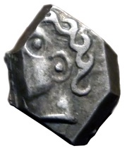 Drachm with the curly head obverse image