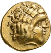 Gold Stater with anthropomorphic horse obverse image