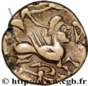 ¼ Gold Stater, Gaul, 80 BC - 50 BC reverse image