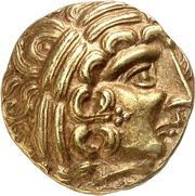 Gold Stater with hippocampus obverse image