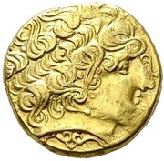 ½ Stater with wolf and kneeling charioteer obverse image