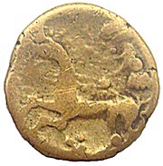 ¼ Stater with flowering branch, Gaul, 100 BC - 52 BC reverse image