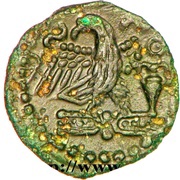 Bronze with eagle and amphora CATAL, Gaul, 80 BC - 52 BC reverse image