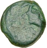 Bronze with wolf head to right obverse image
