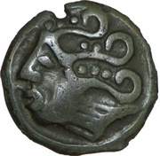 Potin with crosslets, hairstyle with globules obverse image