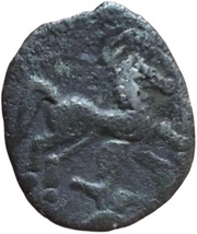Drachm with hippophorus, Gaul, 80 BC - 50 BC reverse image