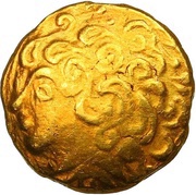¼ Stater with lyre and rowel obverse image